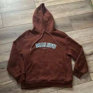 Brown “Malibu” hoodie size M from shein